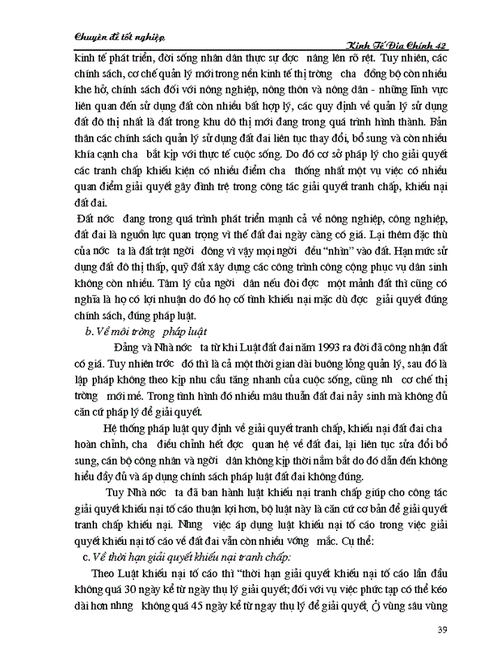 image for page THỰC TRẠNG CỦA CÔNG TÁC GIẢI QUYẾT  TRANH CHẤP, KHIẾU NẠI VỀ ĐẤT ĐAI  TRONG GIAI ĐOẠN HIỆN NAY