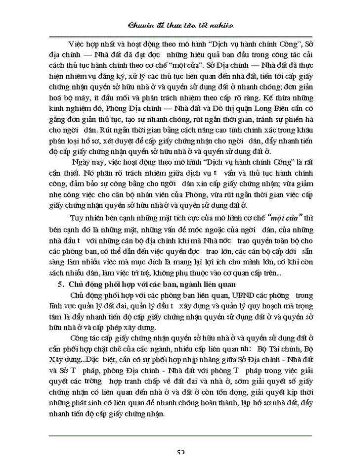 image for page Thực trạng và giải pháp nhằm đẩy nhanh công tác cấp giấy chứng nhận quyền sử dụng đất ở và quyền sở hữu nhà ở trên địa bàn quận Long Biên của TP. Hà Nội