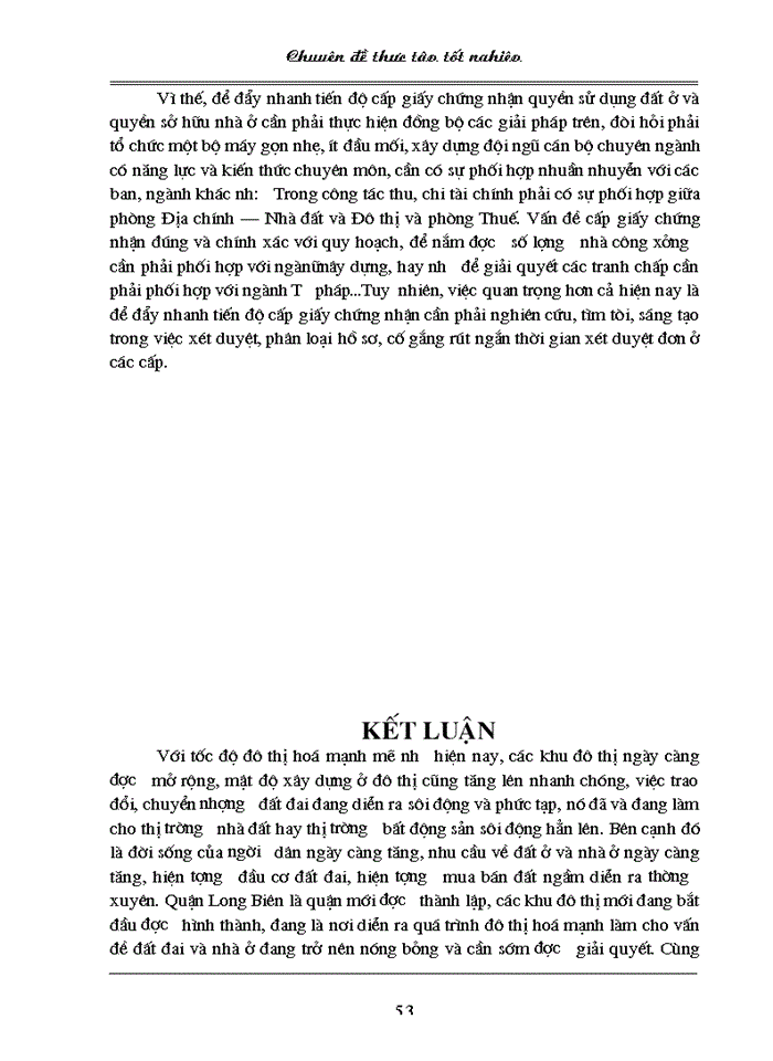 image for page Thực trạng và giải pháp nhằm đẩy nhanh công tác cấp giấy chứng nhận quyền sử dụng đất ở và quyền sở hữu nhà ở trên địa bàn quận Long Biên của TP. Hà Nội