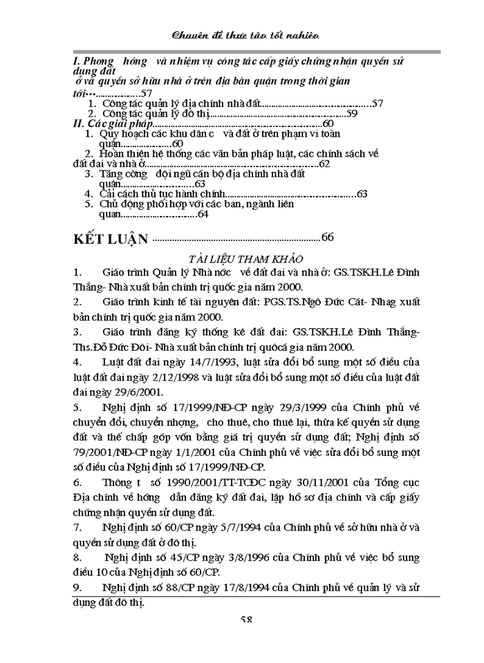image for page Thực trạng và giải pháp nhằm đẩy nhanh công tác cấp giấy chứng nhận quyền sử dụng đất ở và quyền sở hữu nhà ở trên địa bàn quận Long Biên của TP. Hà Nội