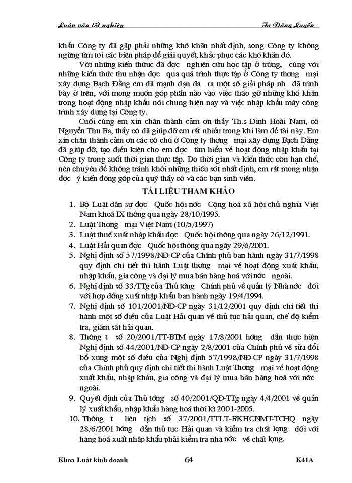 image for page Thực tiễn ký kết và thực hiện hợp đồng nhập khẩu máy công trình xây dựng tại Công ty thương mại xây dựng Bạch Đằng