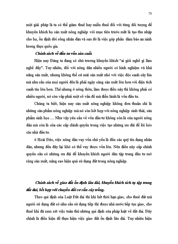 image for page Thực trạng và giải pháp về quản lý Nhà nước đối với đất nông nghiệp trên địa bàn huyện Hoài Đức tỉnh Hà Tây