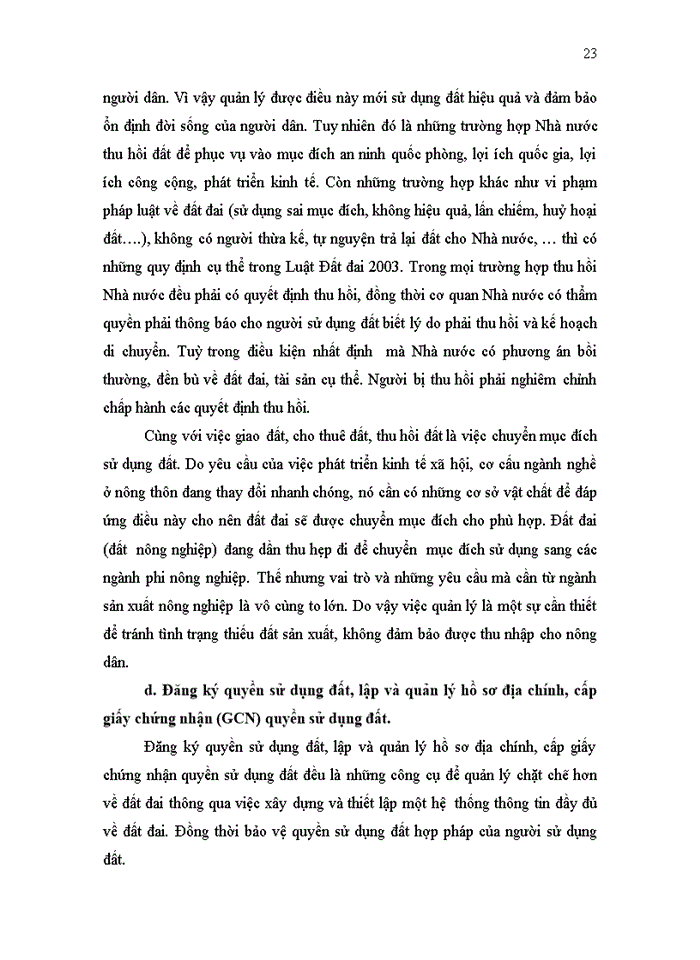 image for page Thực trạng và giải pháp về quản lý Nhà nước đối với đất nông nghiệp trên địa bàn huyện Hoài Đức tỉnh Hà Tây