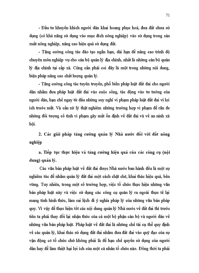 image for page Thực trạng và giải pháp về quản lý Nhà nước đối với đất nông nghiệp trên địa bàn huyện Hoài Đức tỉnh Hà Tây