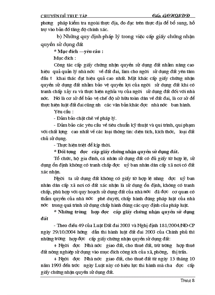 image for page Thực trạng và giải pháp cấp giấy chứng nhận quyền sử dụng đất thành phố Nam Định, Tỉnh Nam Định