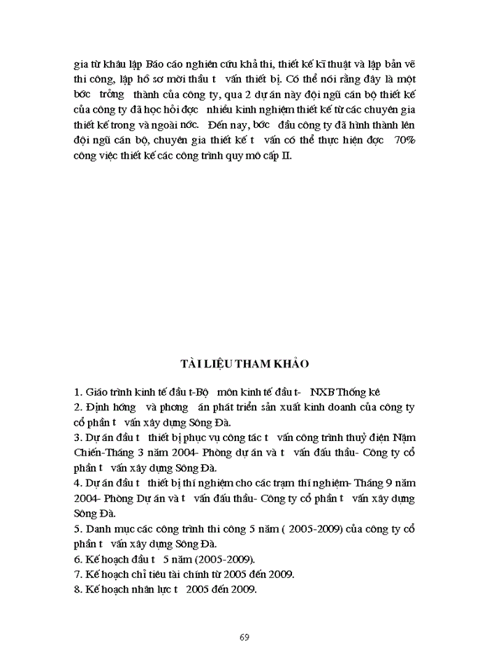 image for page Đầu tư nâng cao năng lực năng lực sản xuất kinh doanh ở công ty cổ phần tư vấn xây dựng Sông Đà