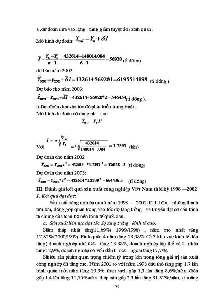 image for page Vận dụng phương pháp thống kê để phân tích một số chỉ tiêu kết quả sản xuất kinh doanh ngành công nghiệp Việt Nam thời kỳ 1998-2001