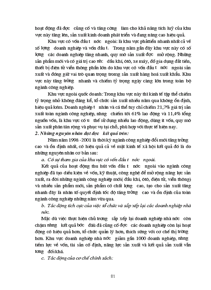 image for page Vận dụng phương pháp thống kê để phân tích một số chỉ tiêu kết quả sản xuất kinh doanh ngành công nghiệp Việt Nam thời kỳ 1998-2001