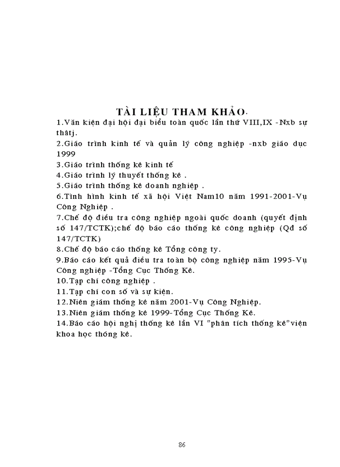 image for page Vận dụng phương pháp thống kê để phân tích một số chỉ tiêu kết quả sản xuất kinh doanh ngành công nghiệp Việt Nam thời kỳ 1998-2001