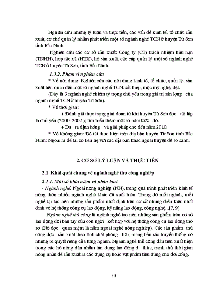 image for page Phát triển một số ngành nghề thủ công nghiệp ở huyện từ sơn, tỉnh bắc ninh (thực trạng và giải pháp)