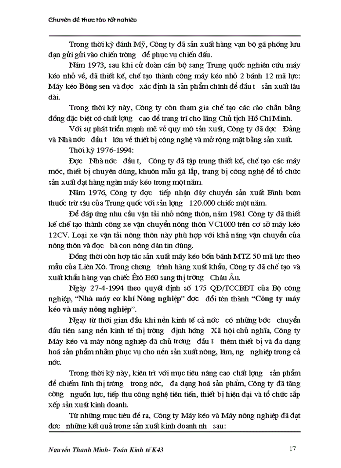 image for page Sử dụng mô hình Kinh tế lượng để phân tích sự ảnh hưởng của một số yếu tố tới doanh thu tiêu thụ của Công ty Máy kéo và Máy nông nghiệp Hà Tây