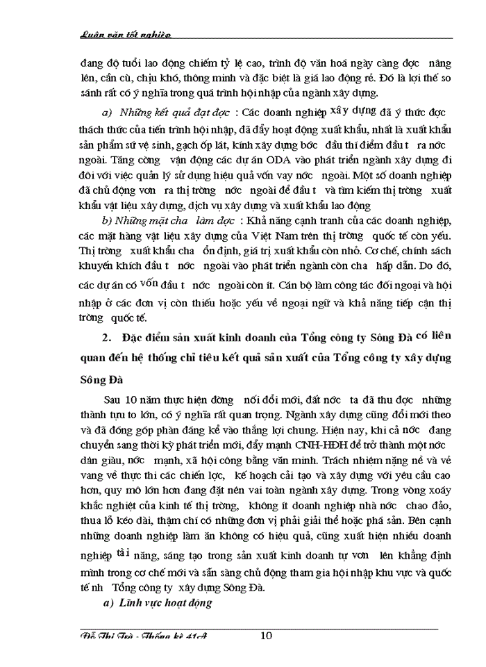 image for page Nghiên cứu hệ thống chỉ tiêu kết quả sản xuất kinh doanh của Tổng công ty  xây dựng Sông Đà giai đoạn 1996-2002 và dự đoán giai đoạn 2003-2004