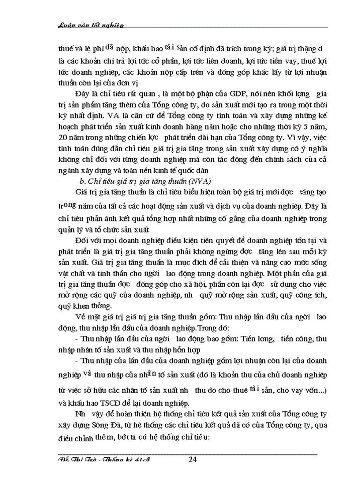image for page Nghiên cứu hệ thống chỉ tiêu kết quả sản xuất kinh doanh của Tổng công ty  xây dựng Sông Đà giai đoạn 1996-2002 và dự đoán giai đoạn 2003-2004