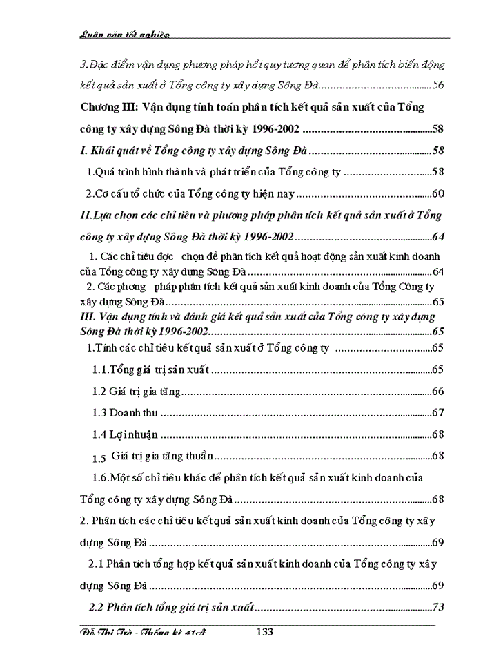 image for page Nghiên cứu hệ thống chỉ tiêu kết quả sản xuất kinh doanh của Tổng công ty  xây dựng Sông Đà giai đoạn 1996-2002 và dự đoán giai đoạn 2003-2004