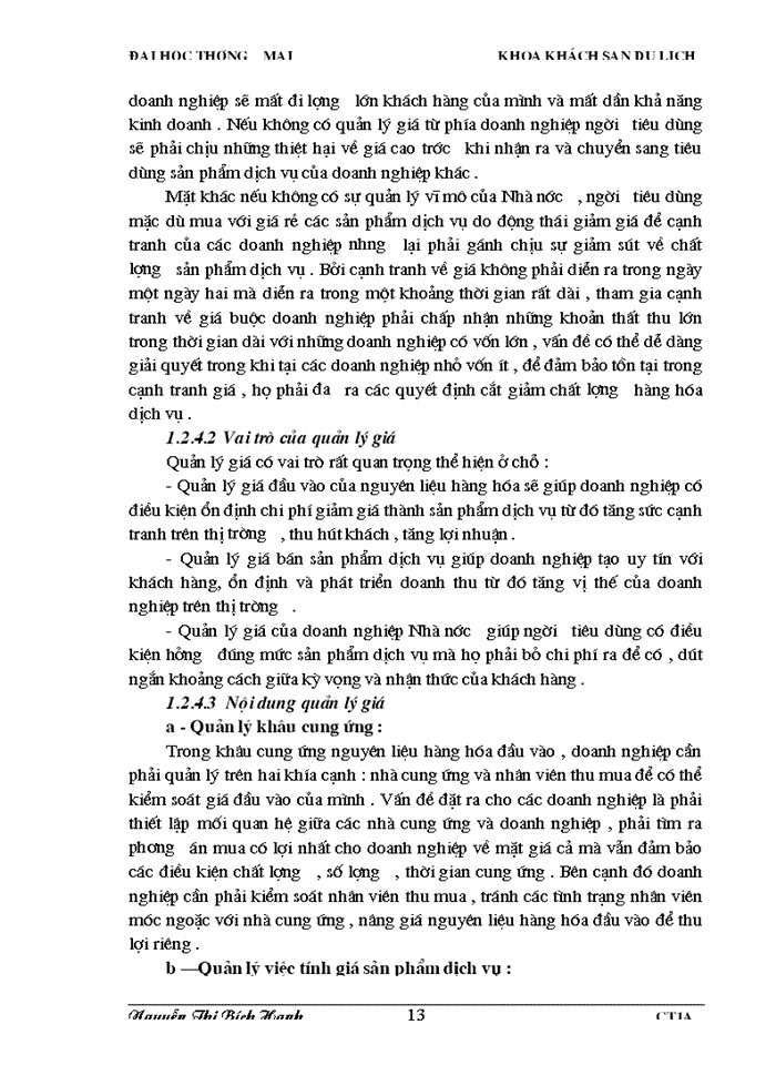 image for page Một số giải pháp nhằm hoàn thiện công tác quản lý giá sản phẩm dịch vụ lưu trú tại khách sạn