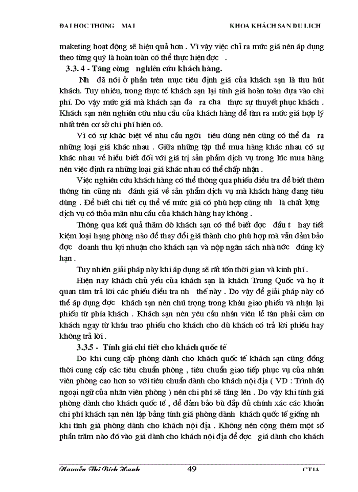 image for page Một số giải pháp nhằm hoàn thiện công tác quản lý giá sản phẩm dịch vụ lưu trú tại khách sạn