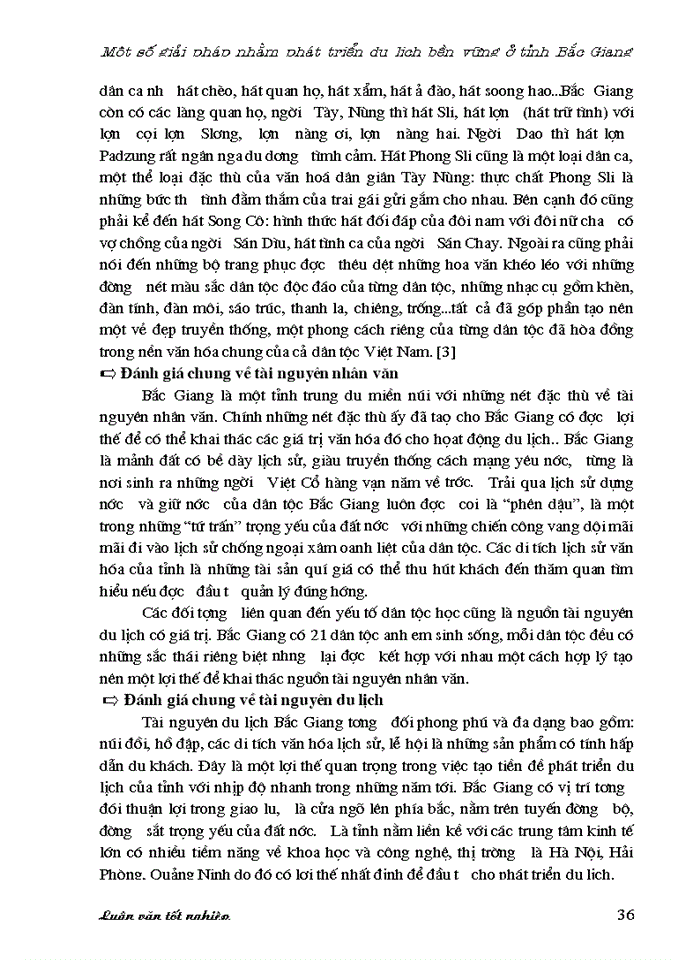 image for page Một số giải pháp nhằm phát triển du lịch bền vững ở tỉnh Bắc Giang