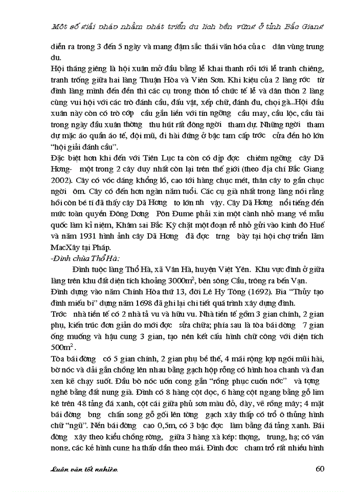 image for page Một số giải pháp nhằm phát triển du lịch bền vững ở tỉnh Bắc Giang