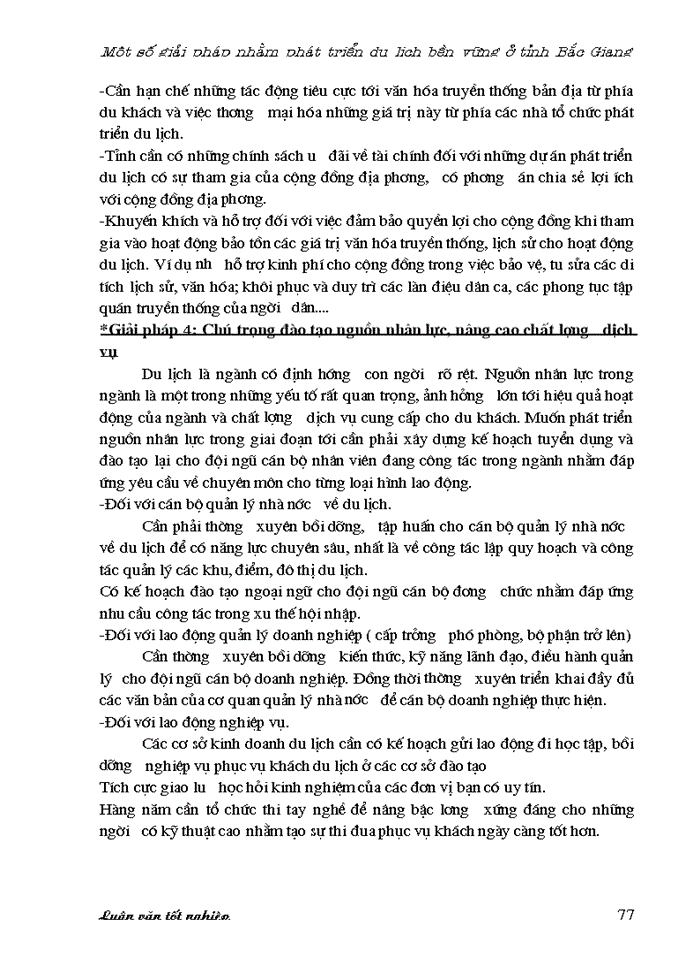 image for page Một số giải pháp nhằm phát triển du lịch bền vững ở tỉnh Bắc Giang