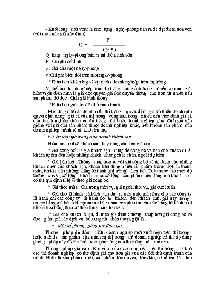 image for page Cơ sở lí  luận chung về MARKETING –MIX  trong kinh doanh khách sạn