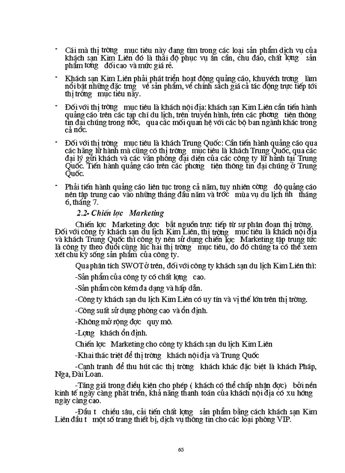 image for page Cơ sở lí  luận chung về MARKETING –MIX  trong kinh doanh khách sạn