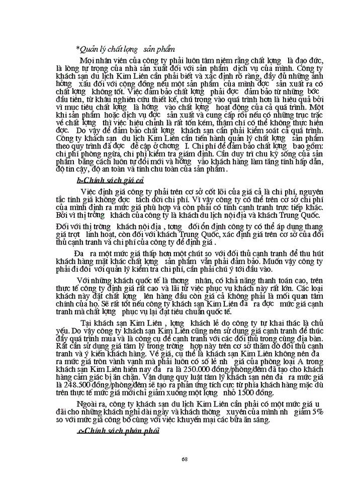 image for page Cơ sở lí  luận chung về MARKETING –MIX  trong kinh doanh khách sạn