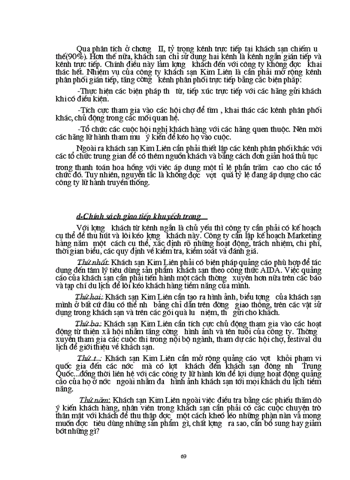 image for page Cơ sở lí  luận chung về MARKETING –MIX  trong kinh doanh khách sạn