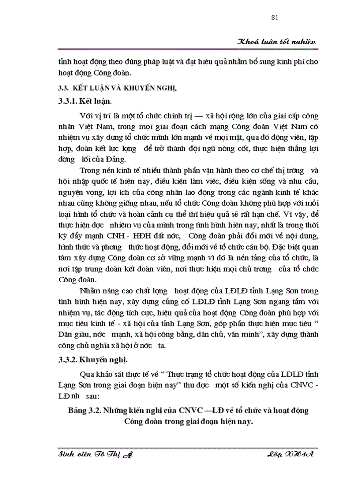 image for page Tổ chức hoạt động của LĐLĐ tỉnh Lạng Sơn trong giai đoạn hiện nay. Thực trạng, phương hướng và giải pháp