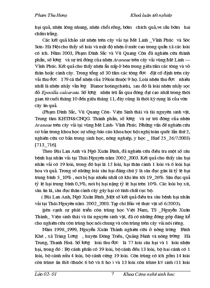 image for page Điều tra thành phần côn trùng trên cây vải thiều và nghiên cứu đặc điểm hình thái, sinh học, sinh thái của bọ rùa 18 chấm Harmonia sedecimnotata Fabr. tại Sóc Sơn Hà Nội và các vùng phụ cận năm 2005_2006