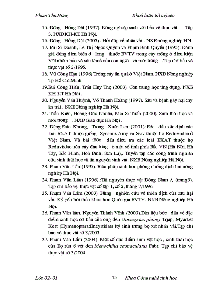 image for page Điều tra thành phần côn trùng trên cây vải thiều và nghiên cứu đặc điểm hình thái, sinh học, sinh thái của bọ rùa 18 chấm Harmonia sedecimnotata Fabr. tại Sóc Sơn Hà Nội và các vùng phụ cận năm 2005_2006