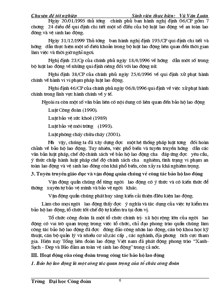 image for page Công đoàn cơ sở với công tác bảo hộ lao động của doanh nghiệp trong nền kinh tế thi trường