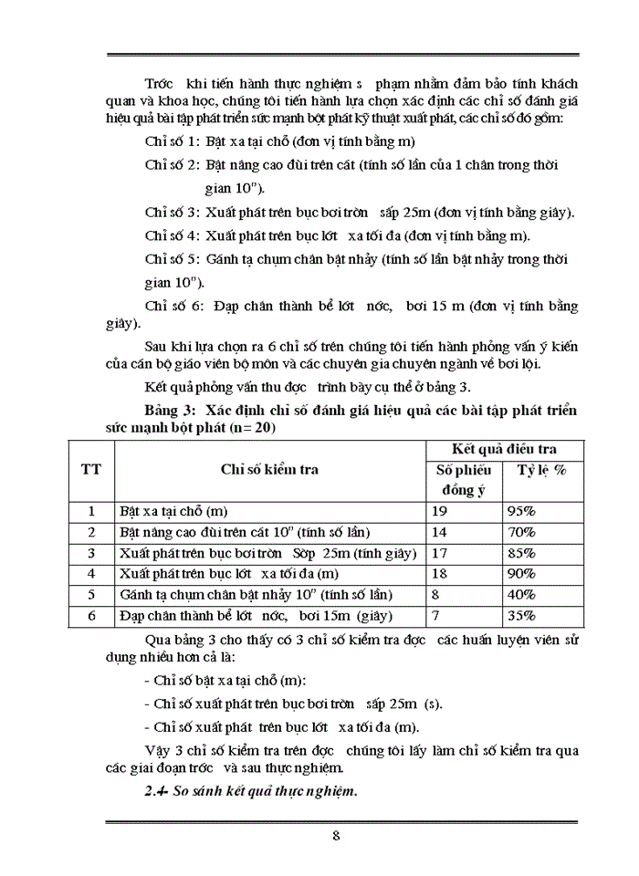image for page Nghiên cứu hiệu quả ứng dụng một số bài tập nhằm phát triển sức mạnh bột phát để nâng cao thành tích xuất  phát trên bục cho sinh viên chuyên sâu bơi lội năm thứ hai trường Đại học thể  dục thể thao I