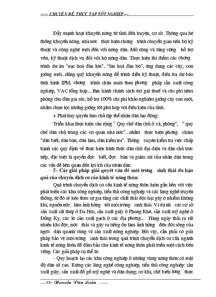 image for page Định hướng và các giải pháp chủ yếu nhằm thúc đẩy quá trình chuyển dịch cơ cấu ngành kinh tế nông thôn  ở tỉnh Bắc Ninh giai đoạn 2003 - 2010