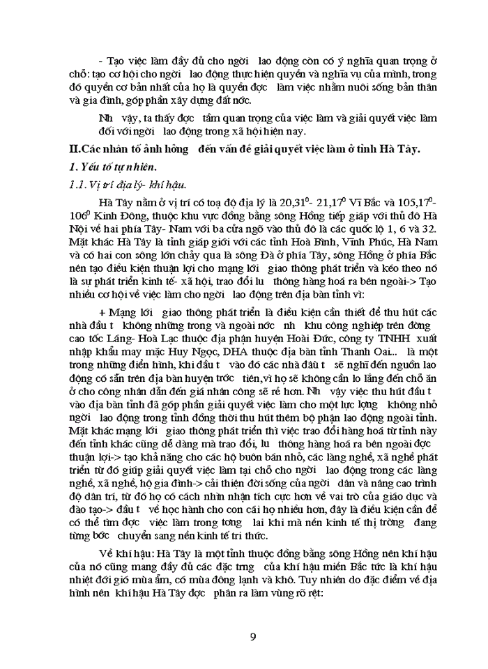 image for page Một số biện pháp giải quyết việc làm cho người lao động trên địa bàn tỉnh Hà Tây