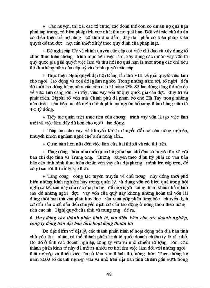 image for page Một số biện pháp giải quyết việc làm cho người lao động trên địa bàn tỉnh Hà Tây