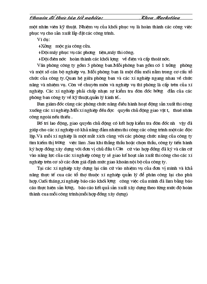 image for page Tổ chức hệ thống thông tin và nghiên cứu marketing trong công ty xây dựng công nghiệp Hà - Nội.