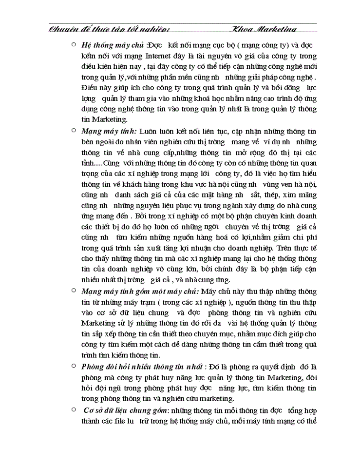 image for page Tổ chức hệ thống thông tin và nghiên cứu marketing trong công ty xây dựng công nghiệp Hà - Nội.