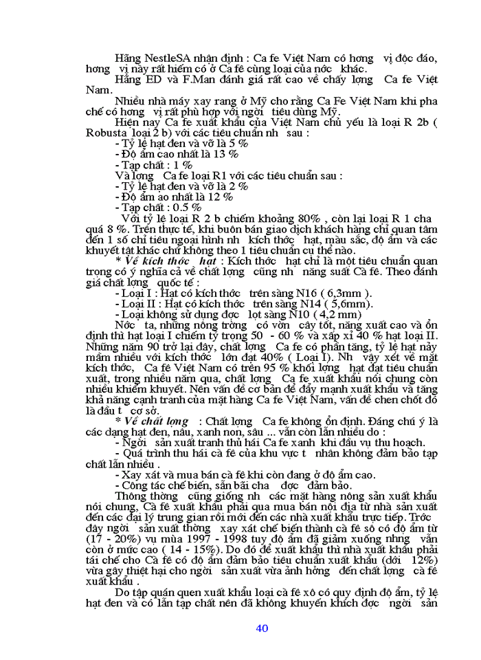 image for page Một số giải pháp nhằm nâng cao khả năng cạnh tranh cà fê xuất khẩu của Việt Nam