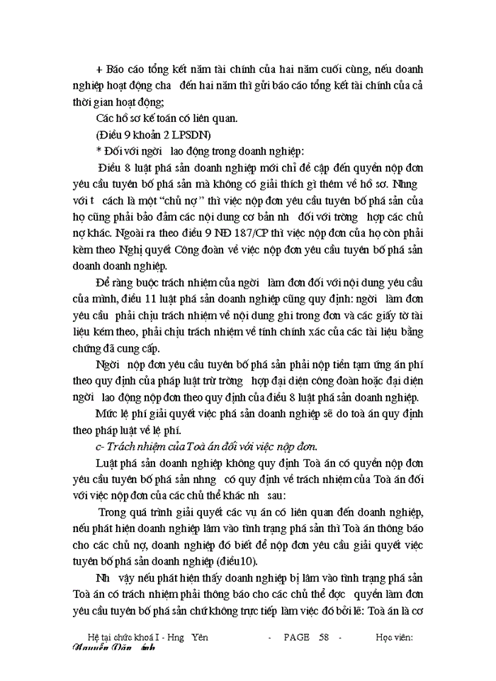 image for page Trình tự thủ tục tố tụng trong quá trình giải quyết yêu cầu tuyến bố phá sản doanh nghiệp