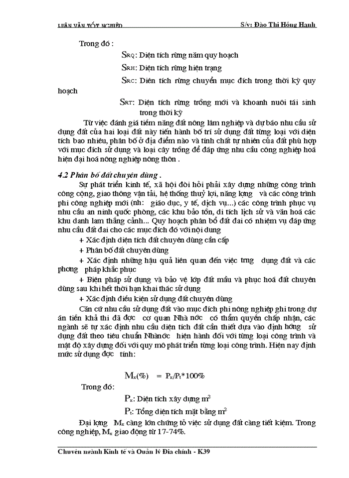 image for page Cơ sở khoa học của quy hoạch sử dụng đất đai huyện Lộc Bình- Tỉnh Lạng Sơn thời kỳ 2000- 2010