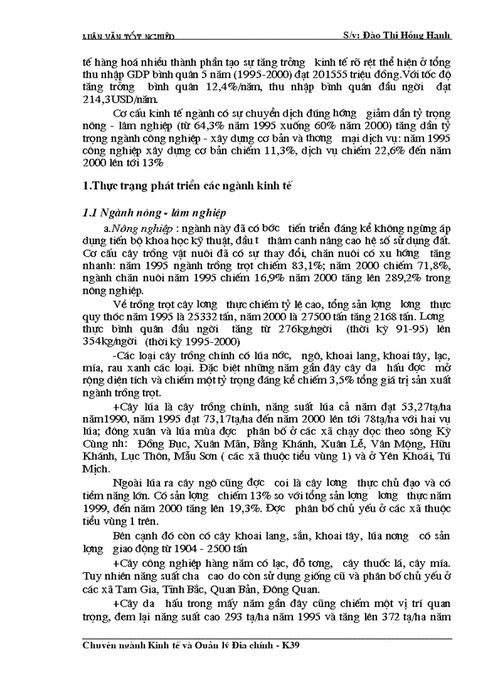 image for page Cơ sở khoa học của quy hoạch sử dụng đất đai huyện Lộc Bình- Tỉnh Lạng Sơn thời kỳ 2000- 2010