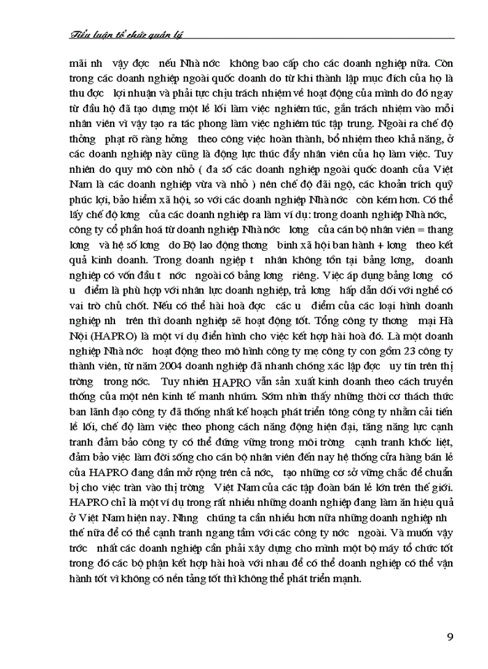 image for page Cần xác lập và xử  lý đúng các mối quan hệ chức năng, chế độ công tác và lề lối làm việc”. Sự vận dụng vào doang nghiệp