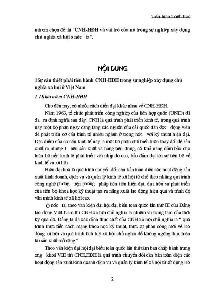 image for page CNH-HĐH và vai trò của nó trong sự nghiệp xây dựng chủ nghĩa xã hội ở nước ta
