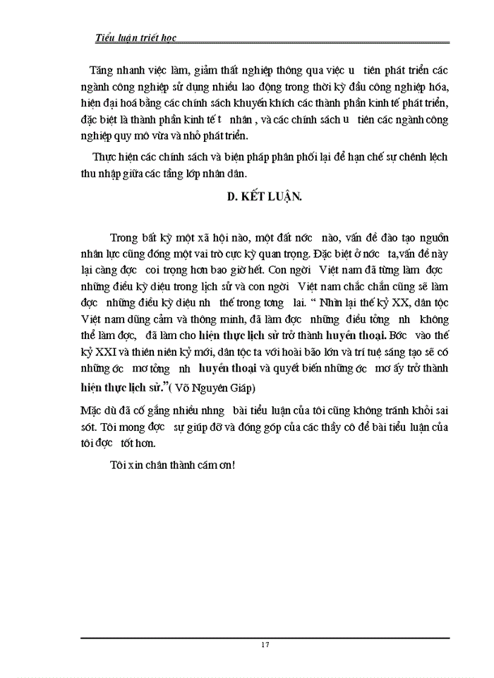 image for page Lý luận về con người và vấn đề về đào tạo nguồn lực con người trong sự nghiệp công nghệp hoá  hiện đại hoá đất nước