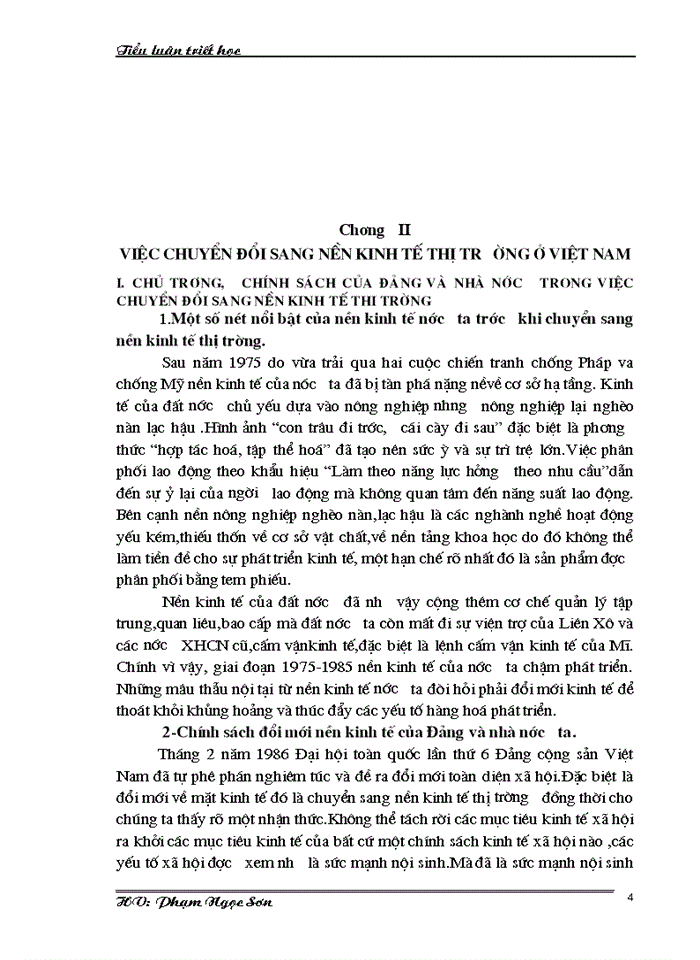 image for page Vận dụng quan điểm trong triết học Mác - Lê Nin để phân tích quá trình chuyển đổi  sang nền kinh tế thị trường ở Việt Nam