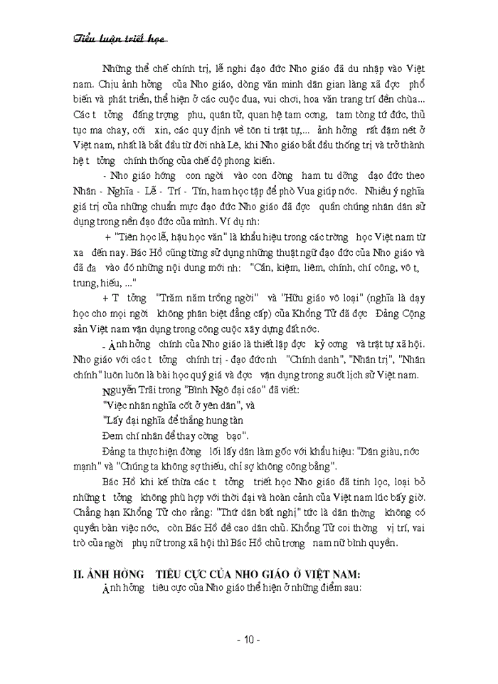 image for page Nho giáo và ảnh hưởng của Nho giáo ở Việt nam
