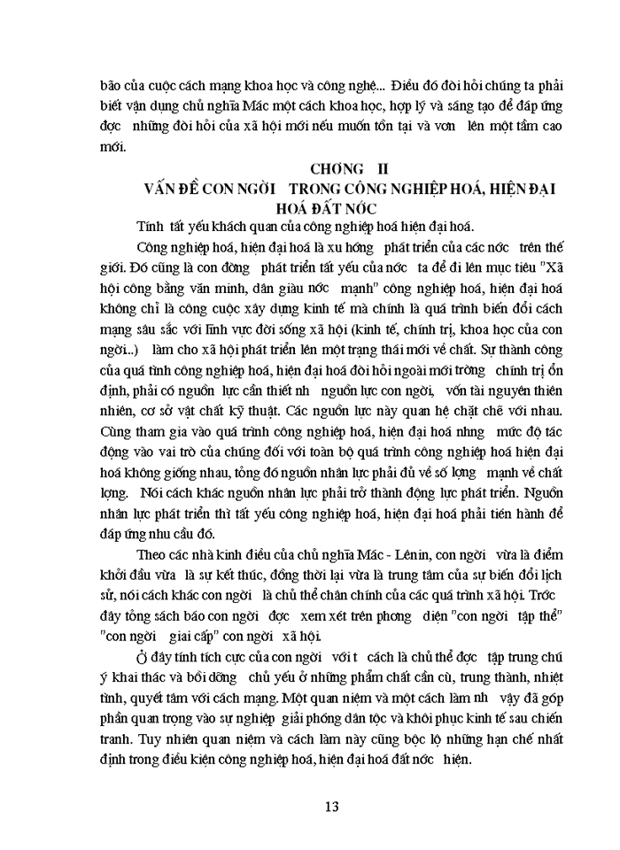 image for page Lý luận của chủ nghĩa Mác về con người trong và vấn đề con người trong sự nghiệp công nghiệp hoá, hiện đại hoá đất nước