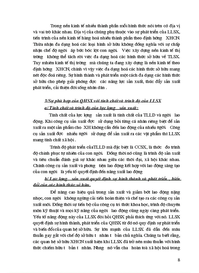 image for page Quan hệ biện chứng giữa sự phát triển của lực lượng sản xuất và sự đa dạng hoá các loại hình sở hữu ở Việt Nam
