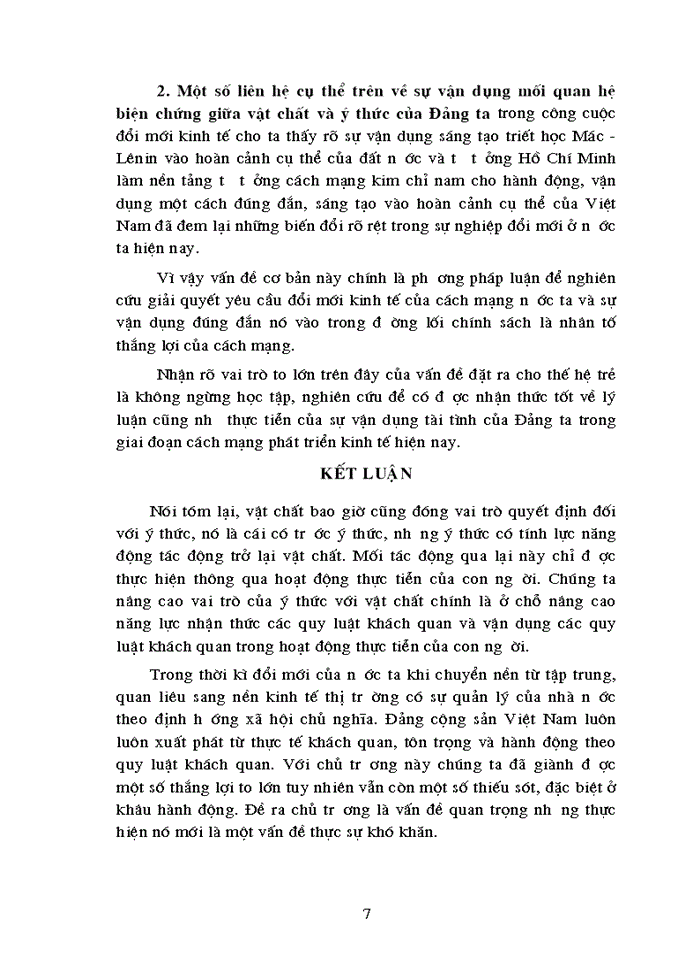 image for page Sự vận dụng mối quan hệ biện chứng giữa  vật chất và ý thức trong công cuộc đổi mới đất nước của Đảng cộng sản Việt Nam