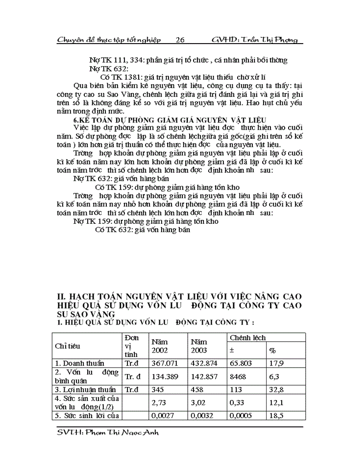 image for page Hạch toán nguyên vật liệu với việc nâng cao hiệu quả sử dụng vốn lưu động tại công ty cao su Sao Vàng